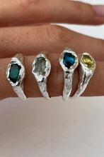 画像をギャラリービューアに読み込む, FARO RING / 925 STERLING SILVER-SYNTHETIC BLUE TOPAZ