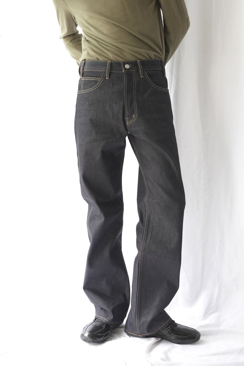 ORDINARY STRAIGHT DENIM PANTS .16 -BRANDO- / RIGID INDIGO