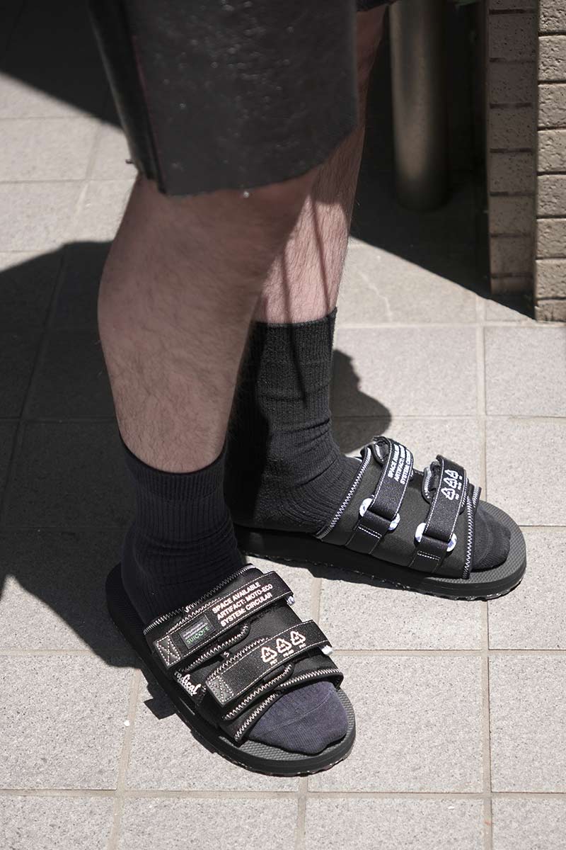 SPACE AVAILABLE×SUICOKE | MOTO-ECO SANDALS / BLACK