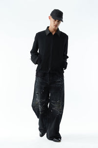 6 PANELS BASEBALL CAP .14 / WASH BLACK