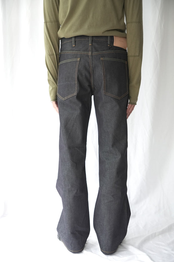 ORDINARY STRAIGHT DENIM PANTS .16 -BRANDO- / RIGID INDIGO