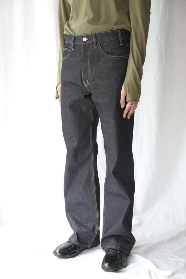 ORDINARY STRAIGHT DENIM PANTS .16 -BRANDO- / RIGID INDIGO