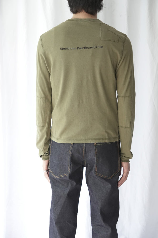 THEO PATCHWORK TOP / GREEN