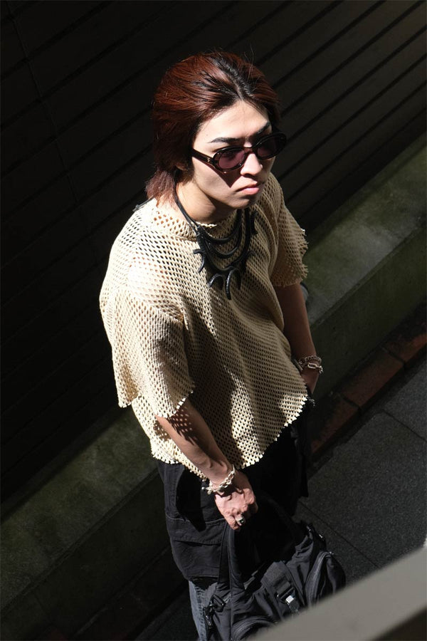 FRANCO TEE / RAW COTTON MESH [30%OFF]