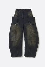 画像をギャラリービューアに読み込む, SASHIKO BANANA CUTTING PANTS .14 / RUSTY INDIGO