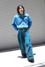 Load image into Gallery viewer, WIDE SEAM DENIM BAGGY PANTS .09 / BLUE BLACK