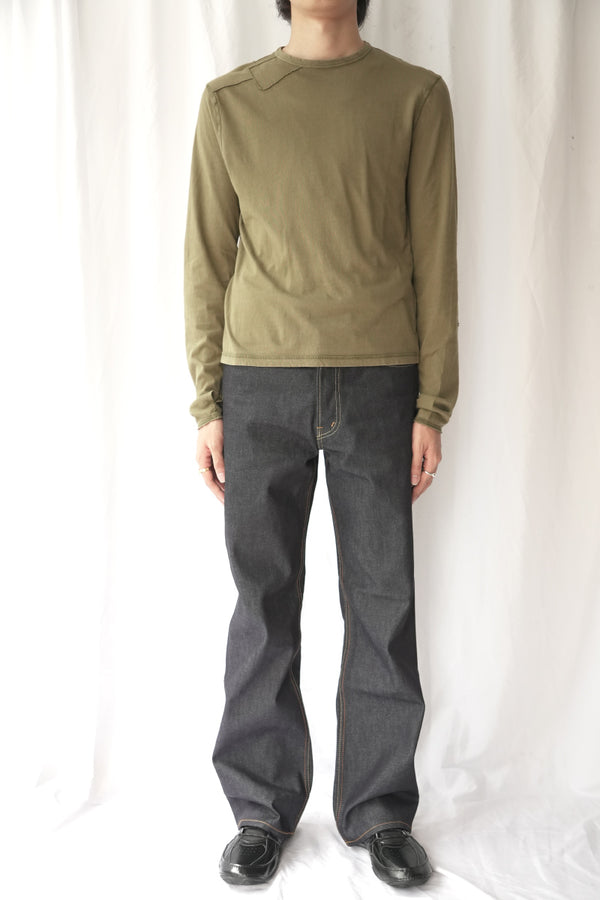 THEO PATCHWORK TOP / GREEN