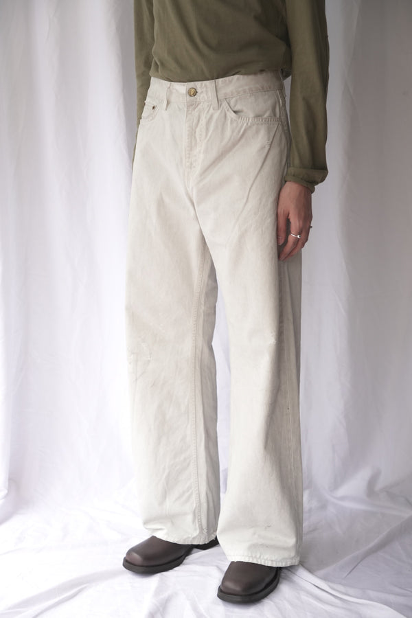RALF CHINO TROUSERS / WHITE