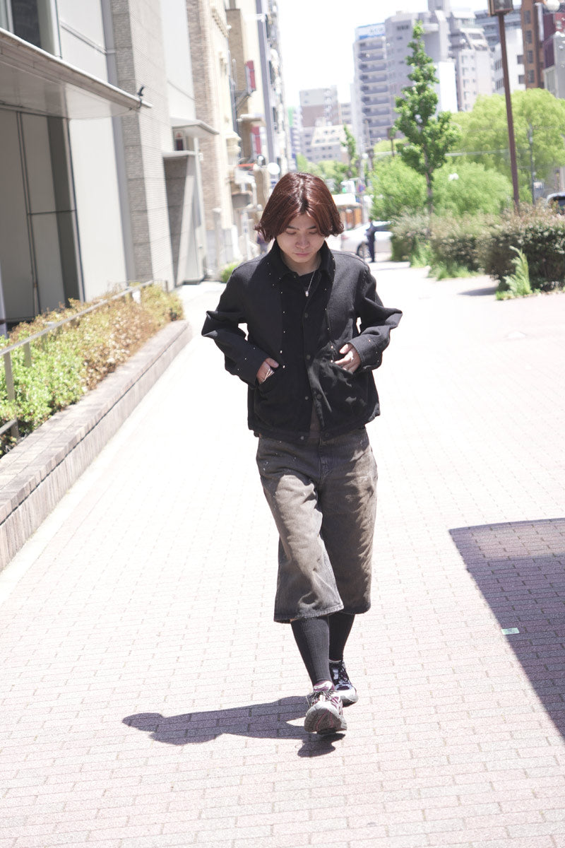 BLACK TWILL SPORTS JACKET .15 / BLACK [STOCK EXCLUSIVE]