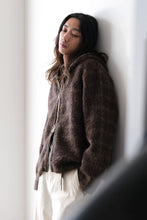 画像をギャラリービューアに読み込む, FULL ZIP HOOD / DORF CHECK HAIRY WOOL