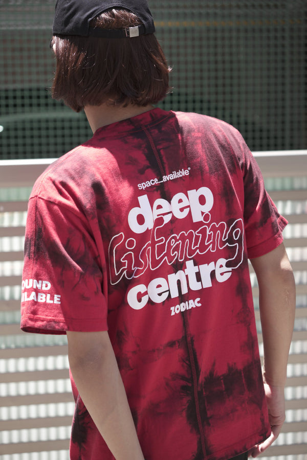 SPACE AVAILABLE×ZODIAC | LISTEN T-SHIRT / RED