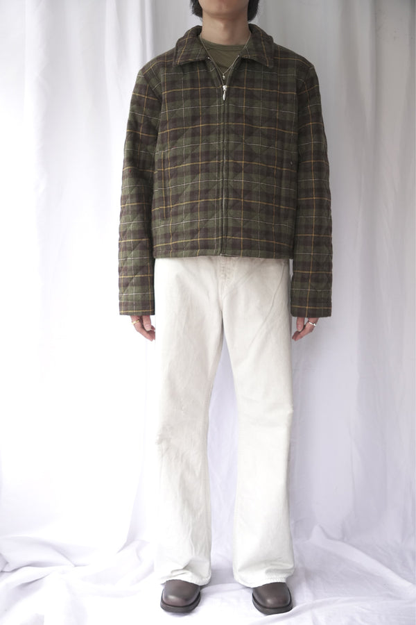 PHIL QUILTING JACKET / GREEN CHECK