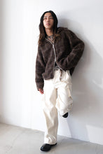 画像をギャラリービューアに読み込む, FULL ZIP HOOD / DORF CHECK HAIRY WOOL