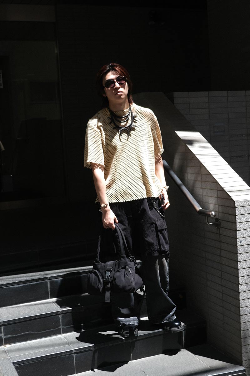 FRANCO TEE / RAW COTTON MESH [30%OFF]