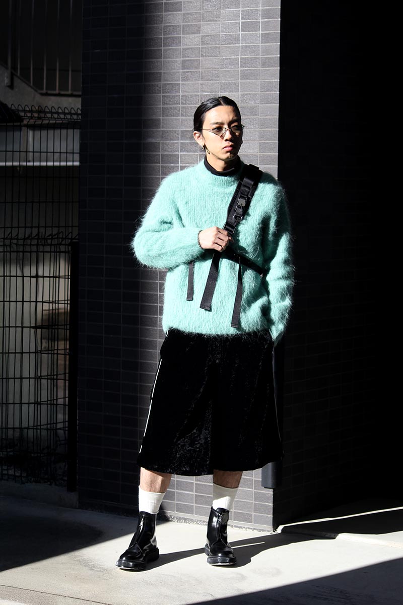 HARU SWEATER / TURQUOISE ALPACA [40% OFF]