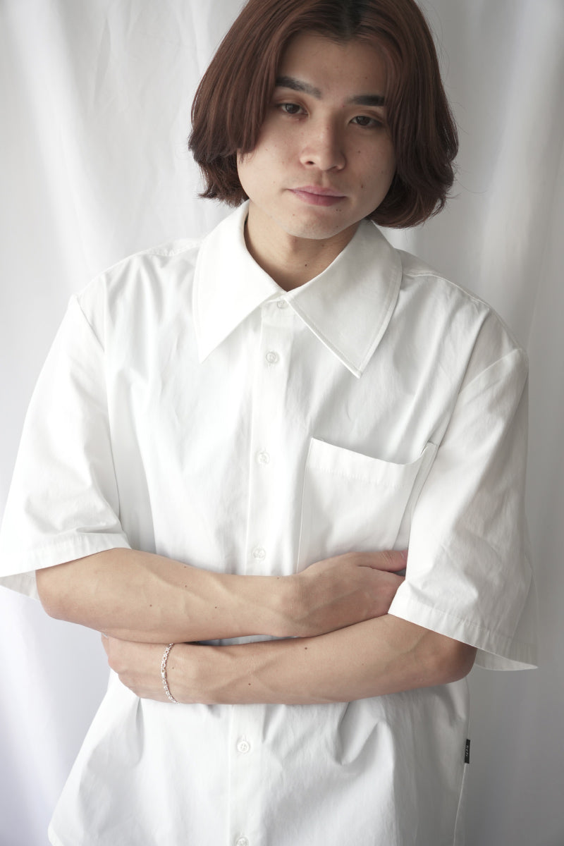 WAYLON SHIRT / WHITE FINE POPLIN