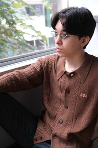 BROKE CARDIGAN / BROWN