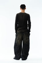 画像をギャラリービューアに読み込む, SASHIKO BANANA CUTTING PANTS .14 / RUSTY INDIGO