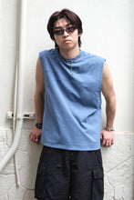 Load image into Gallery viewer, PANEL CUTTING SLEEVELESS CUT-SEW .11 / ASH BLUE