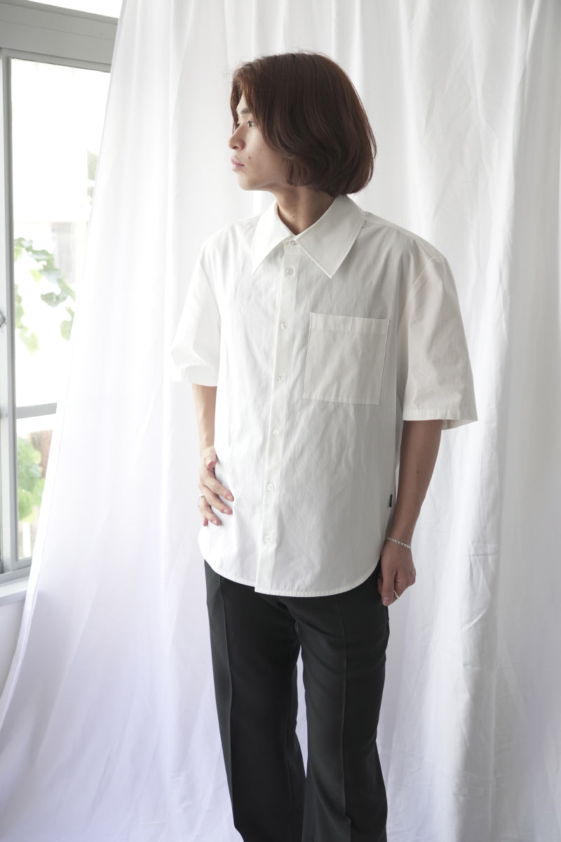 WAYLON SHIRT / WHITE FINE POPLIN