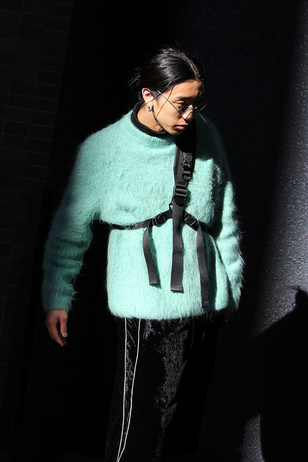 HARU SWEATER / TURQUOISE ALPACA [40%OFF]