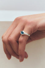 画像をギャラリービューアに読み込む, FARO RING / 925 STERLING SILVER-SYNTHETIC BLUE TOPAZ