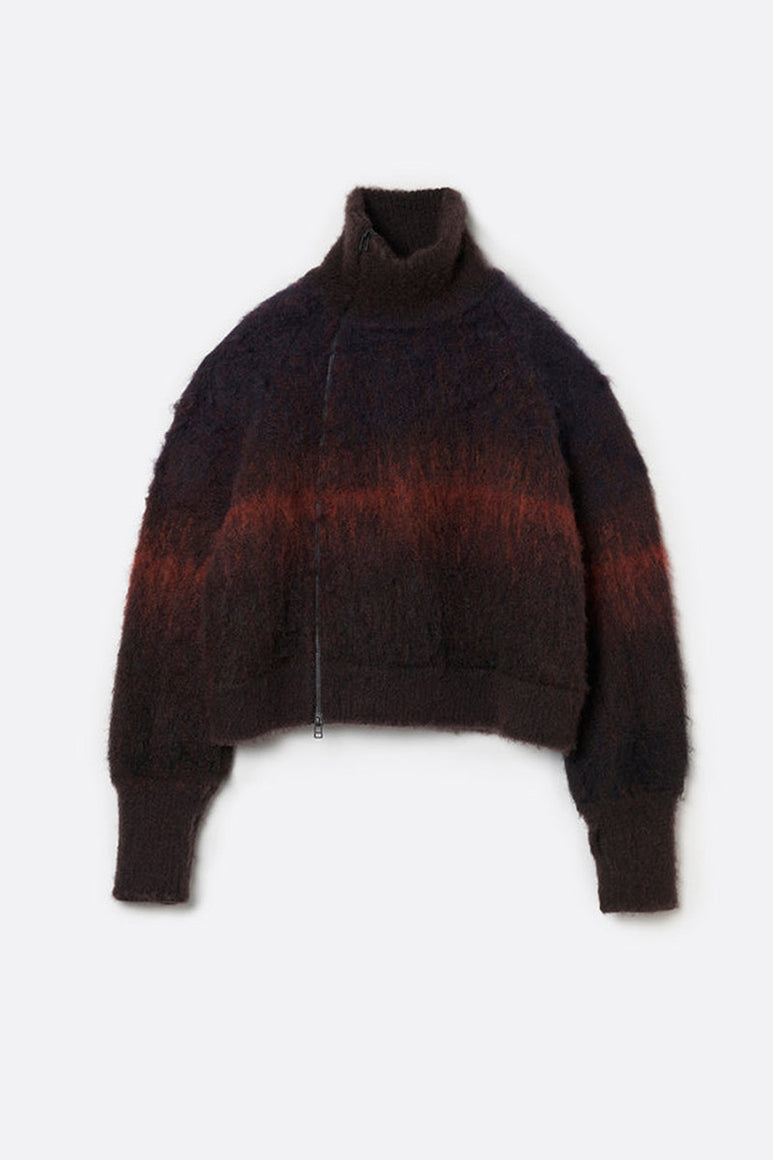 GRADATION ZIP-UP KNIT .14 / DUSK DAWN