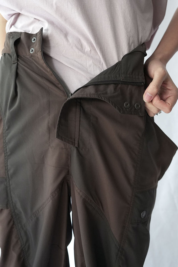 KIVULI PRINT BANANA CUTTING PANTS .15 / DARK BROWN