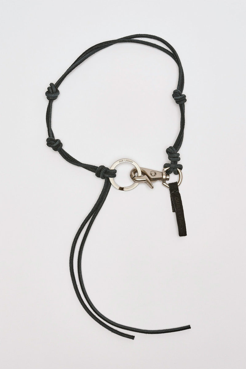 OUR LEGACY | LADON / BLACK LEATHER レザーネックレス– STOCK
