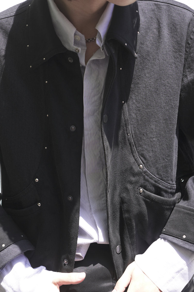 BLACK TWILL SPORTS JACKET .15 / BLACK [STOCK EXCLUSIVE]
