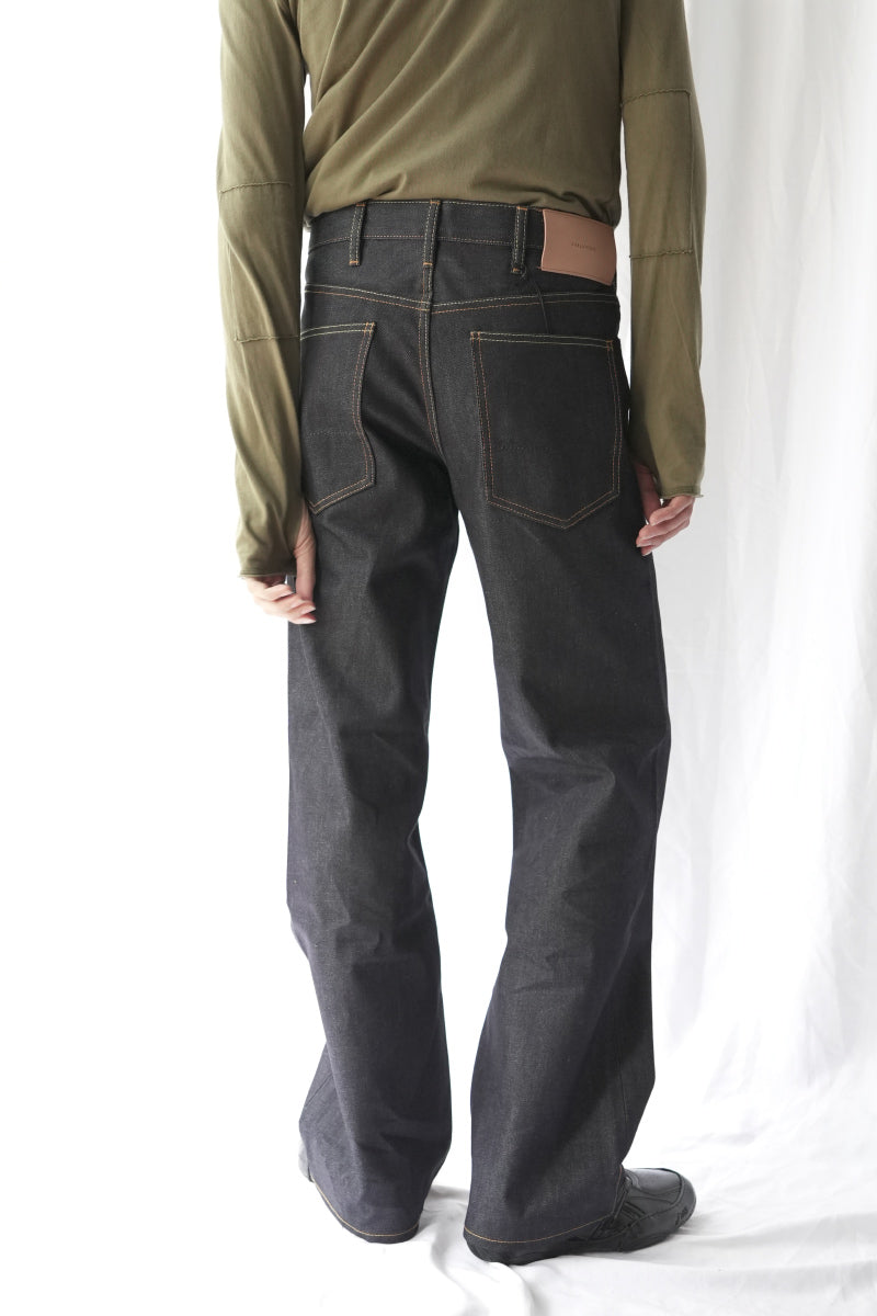 ORDINARY STRAIGHT DENIM PANTS .16 -BRANDO- / RIGID INDIGO