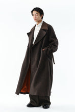 画像をギャラリービューアに読み込む, LIGHT TWEED ULSTER COAT .14 / HERRINGBONE BROWN
