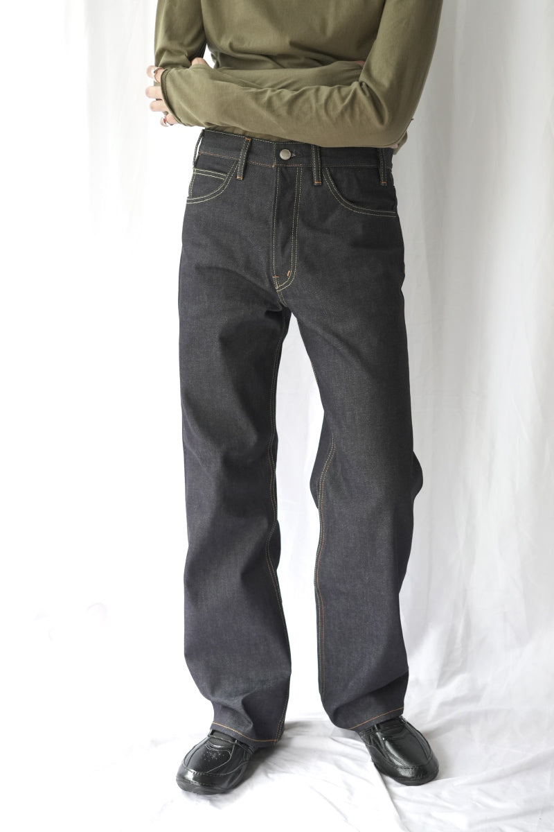 ORDINARY STRAIGHT DENIM PANTS .16 -BRANDO- / RIGID INDIGO