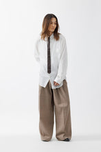 画像をギャラリービューアに読み込む, LAMB LEATHER NARROW TIE / BROWN