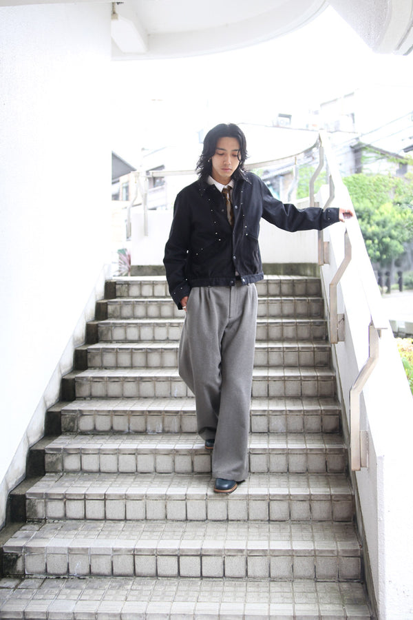 BLACK TWILL SPORTS JACKET .15 / BLACK/BLACK [STOCK EXCLUSIVE]
