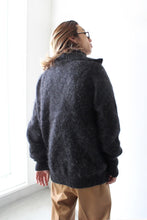 Load image into Gallery viewer, MOHAIR DOUBLE HIGH NECK P/O KNIT .12 / CHARCOAL