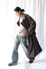 Load image into Gallery viewer, LIGHT TWEED ULSTER COAT .14 / HERRINGBONE BROWN