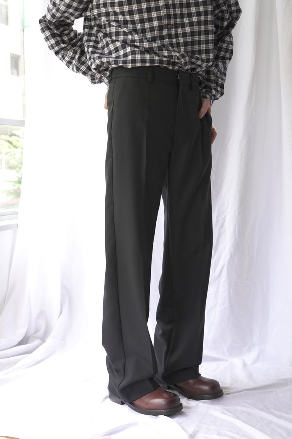 JEON TROUSER / FINE BLACK WOOL