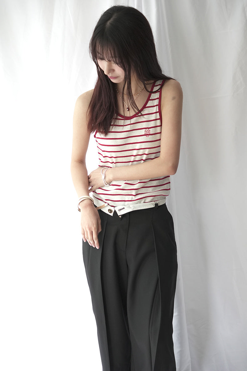 HARP TANKTOP / RED STRIPE