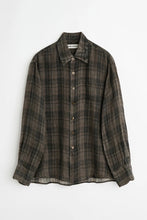 画像をギャラリービューアに読み込む, ABOVE SHIRT / PENUMBRA CHECK SHEERCOAT LINEN [予約商品]