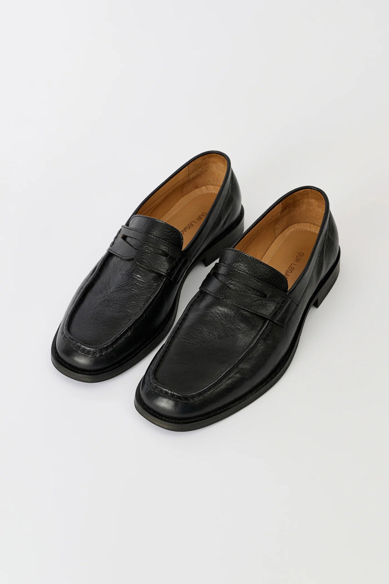 LIGHT LOAFER / TRUE DYED BLACK LEATHER