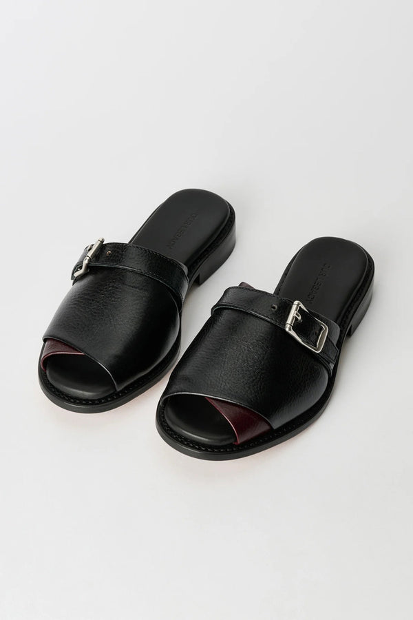 GINZA SANDAL / DEEP BLACK LEATHER