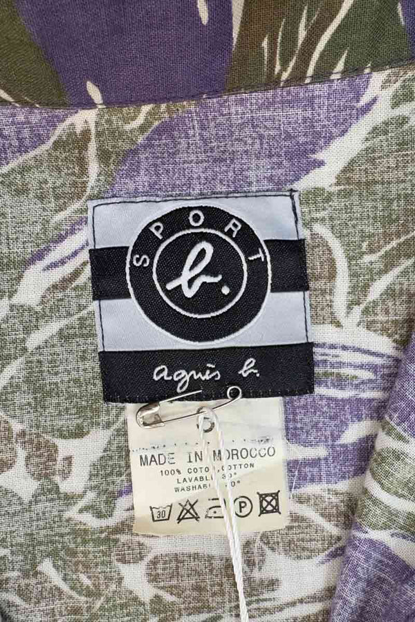 AGNES B | 90'S TIGER CAMO ZIP SHIRT JACKET [USED]