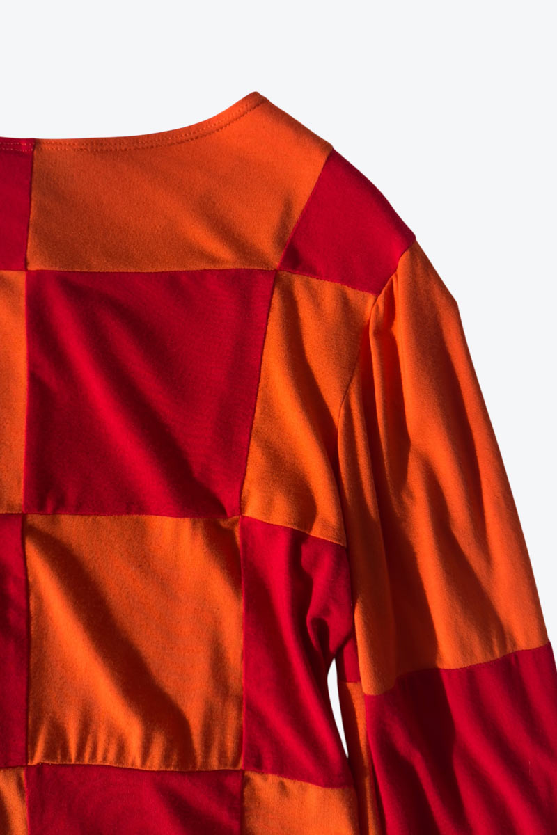 TYLER MCGILLIVARY | L/S BICOLOR BLOCK CHECK T-SHIRT [USED]