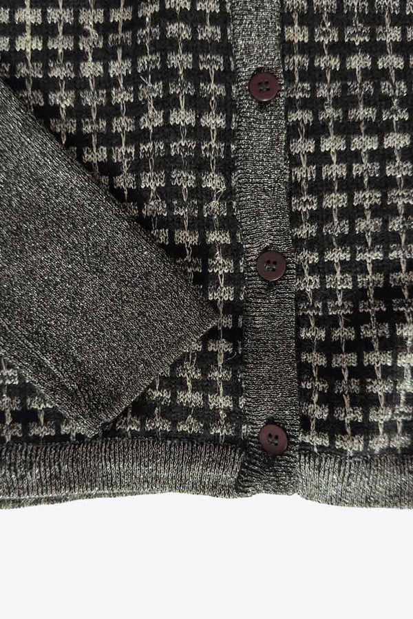 BLOOMING DALE'S | 80'S METALIC DESIGN CARDIGAN [USED]