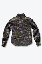 画像をギャラリービューアに読み込む, AGNES B | 90&#39;S TIGER CAMO ZIP SHIRT JACKET [USED]