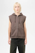 Load image into Gallery viewer, MOTOR HOOD VEST / FRENCH SUN FADE HEFTY FLEECE