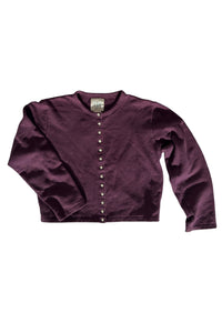 AGNES B | MADE IN FRANCE 90'S BUTTON SWEAT JACKET [USED]