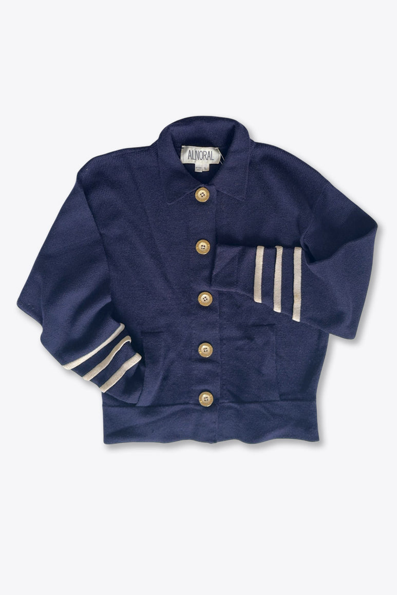 ALNORAL | DESIGN SLEEVE KNIT JACKET  [USED]