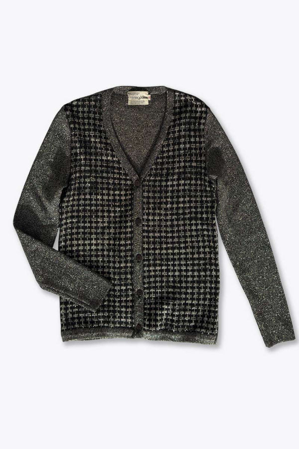 BLOOMING DALE'S | 80'S METALIC DESIGN CARDIGAN [USED]